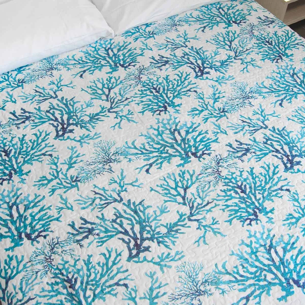 Trapuntino Copriletto Trapuntato Boutis Antille - Dimensioni Varie K035 2 Trapuntino Copriletto Trapuntato Boutis Antille - Dimensioni Varie K035 - immagine 2