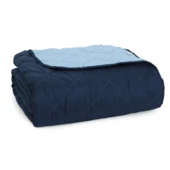 Trapuntino Copriletto Indicolor Biancaluna Bicolore - Dimensione Varie S447 13 Trapuntino Copriletto Indicolor Biancaluna Bicolore - Dimensione Varie S447 -Articoli Per La Casa trapuntino doubleface di biancaluna indicolor blu navy azzurro 3