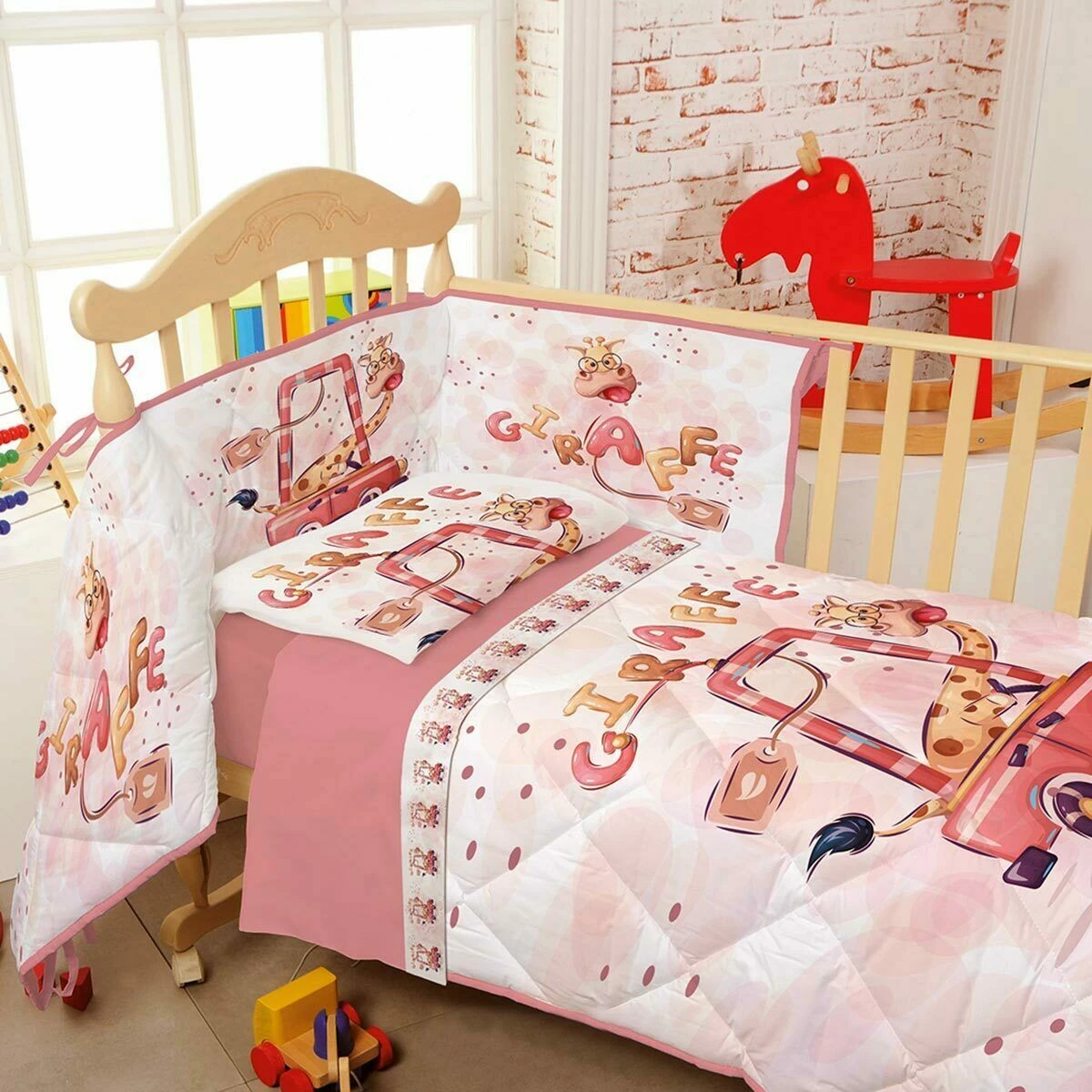 Trapuntino Giraffe Di Biancaluna Per Lettino Baby Con Paracolpi W990 1 Trapuntino Giraffe Di Biancaluna Per Lettino Baby Con Paracolpi W990