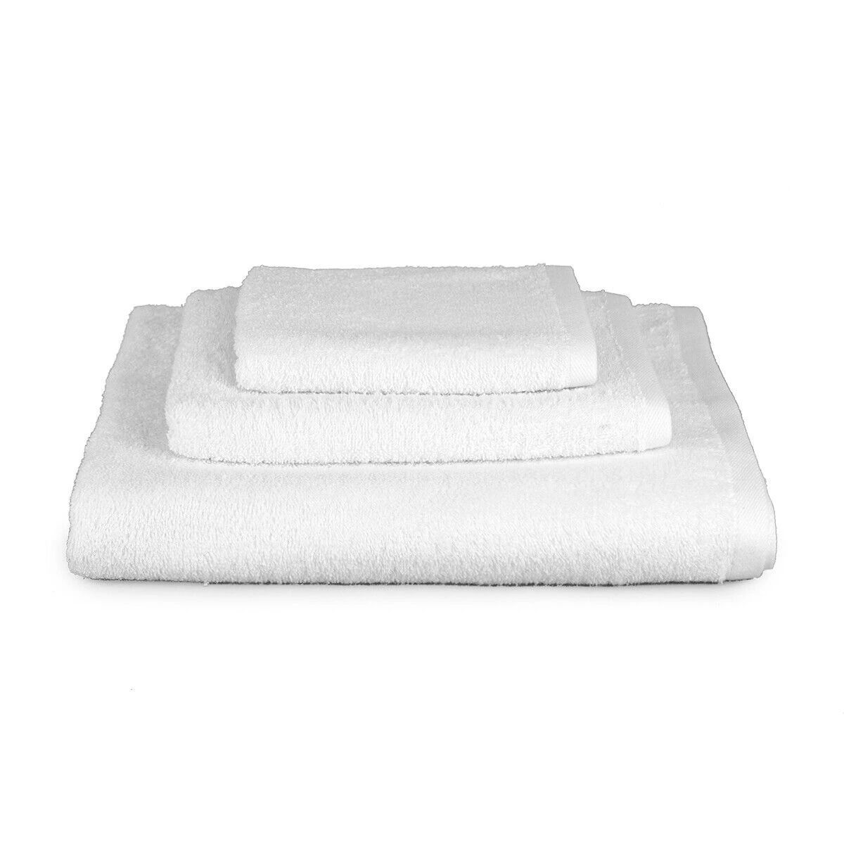 Telo Doccia + Asciugamano + Ospite Morbidissimi Spugna 450 Gr Per Hotel B&B J161 1 Telo Doccia + Asciugamano + Ospite Morbidissimi Spugna 450 Gr Per Hotel B&B J161