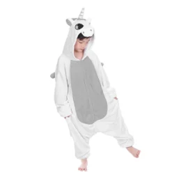 Pigiamone Intero Kids Unisex Unicorno In Caldo Pile V033 17 Pigiamone Intero Kids Unisex Unicorno In Caldo Pile V033 -Articoli Per La Casa tuta pigiamone intero per bambino unicorno grigio 4
