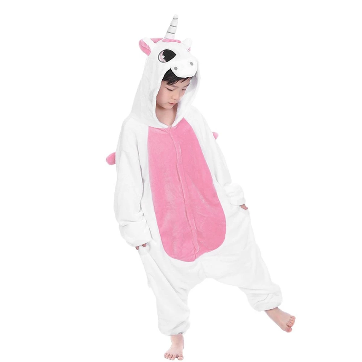 Pigiamone Intero Kids Unisex Unicorno In Caldo Pile V033 6 Pigiamone Intero Kids Unisex Unicorno In Caldo Pile V033 - immagine 6