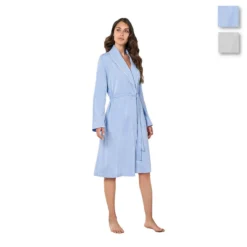 Vestaglia Donna Linclalor In Cotone 71368 - Fino Alla Tg 58 W948