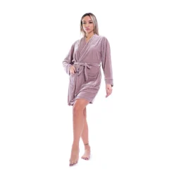 Vestaglia Donna Morbidissimi In Ciniglia R151 W447 -Articoli Per La Casa vestaglia donna ciniglia morbidissimi r151 rosa 5