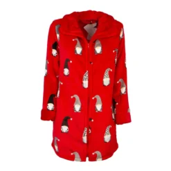 Vestaglia Donna Con Zip Hobbit Di Daunex In Pile Coral X012