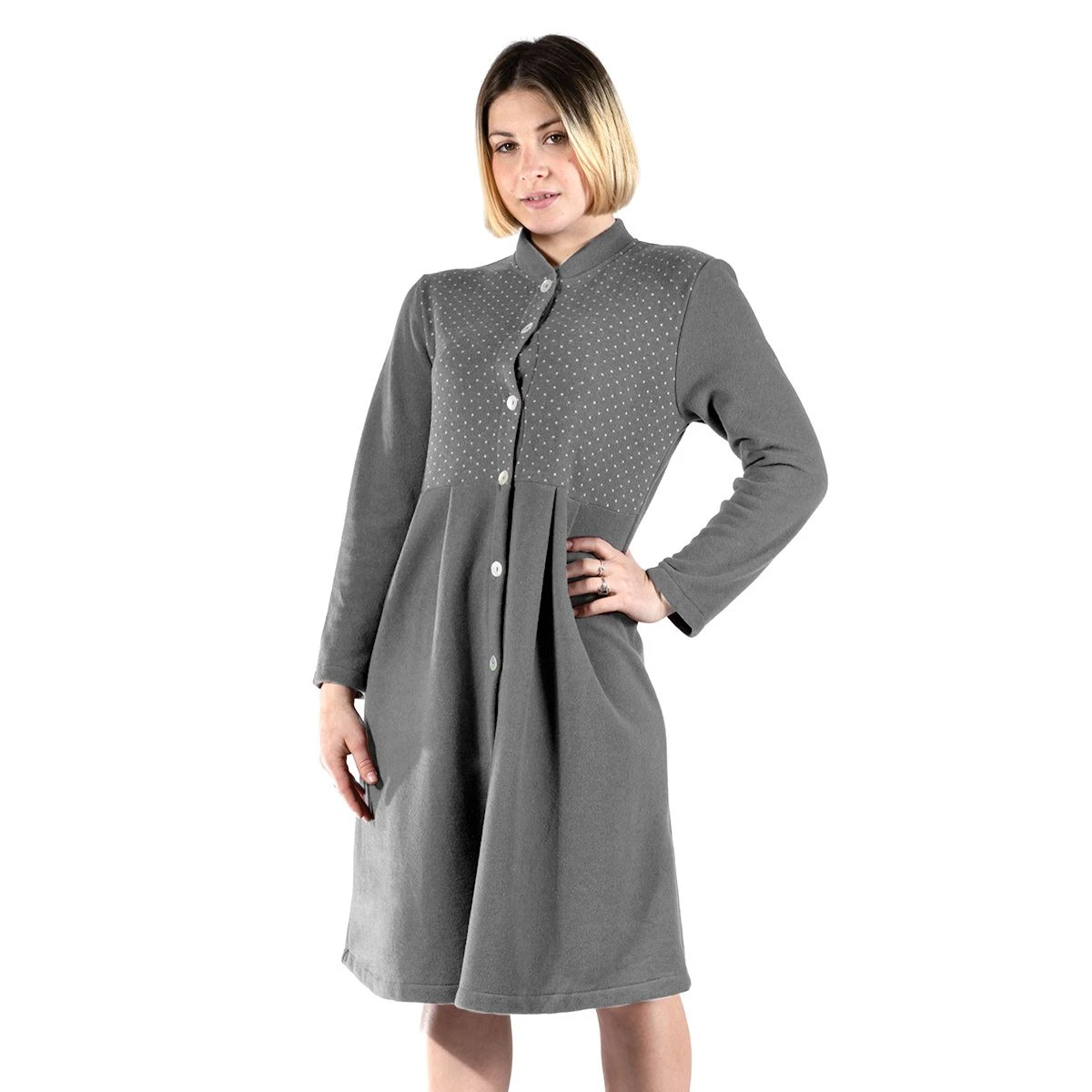 Vestaglia Donna Invernale Ginetta Di Toscana Lingerie J825 2 Vestaglia Donna Invernale Ginetta Di Toscana Lingerie J825 - immagine 2