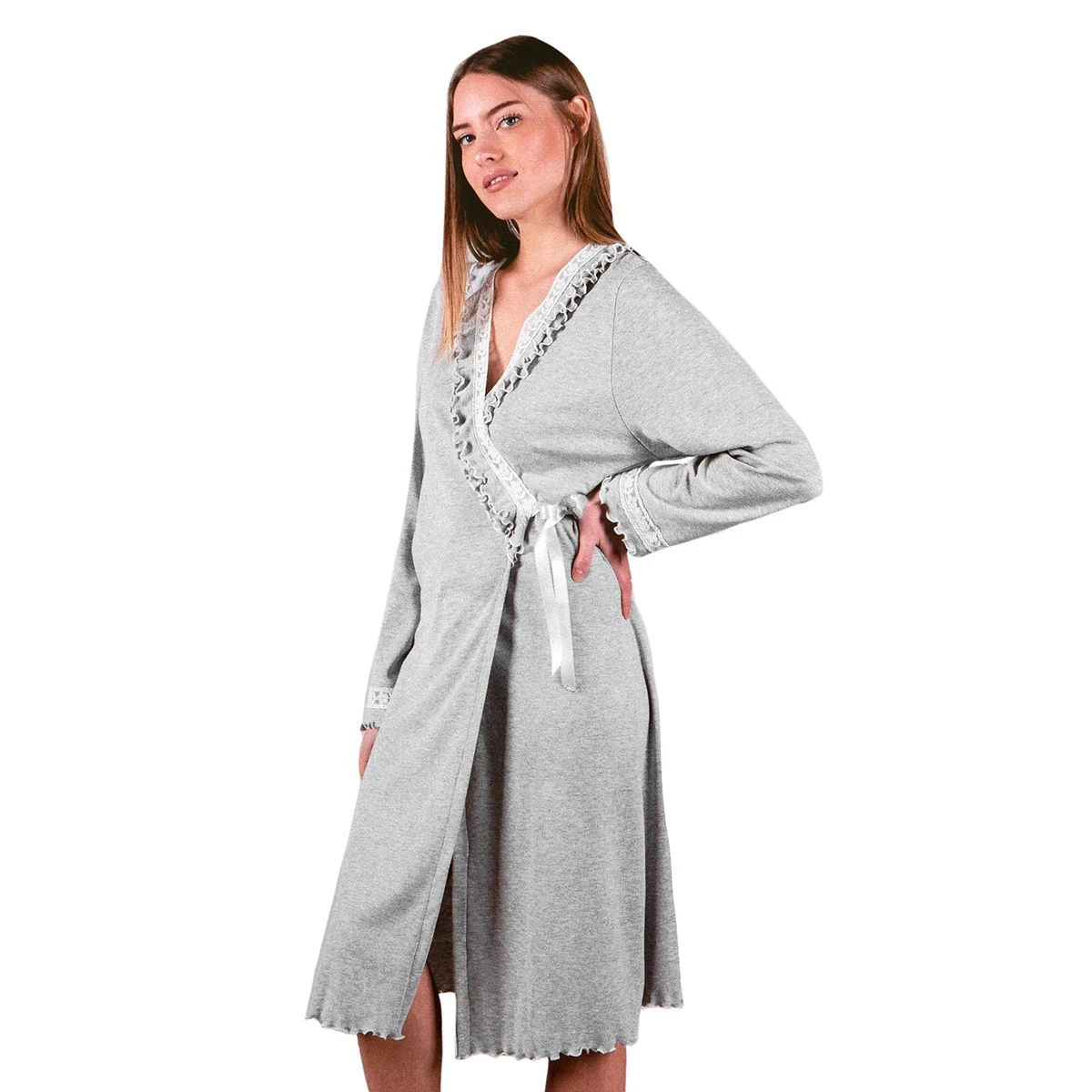 Vestaglia Donna Camilla Di Toscana Lingerie In Caldo Cotone Z381 2 Vestaglia Donna Camilla Di Toscana Lingerie In Caldo Cotone Z381 - immagine 2