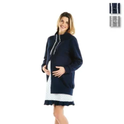 Vestaglia Gestante Mammain Premaman In Caldo Cotone 1683 Z394