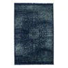 Tappeto Con Frange Laterali Vintage Sapphire Blu - 240x340 Cm N111