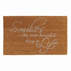 Zerbino In Cocco Smiles 45x75 Cm Retro Antiscivolo - Avana R160